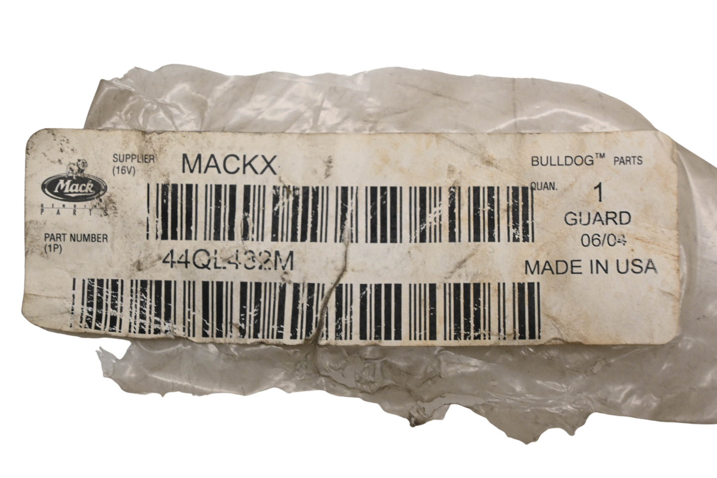 Mack 44QL432M Righthand Guard Bracket NOS