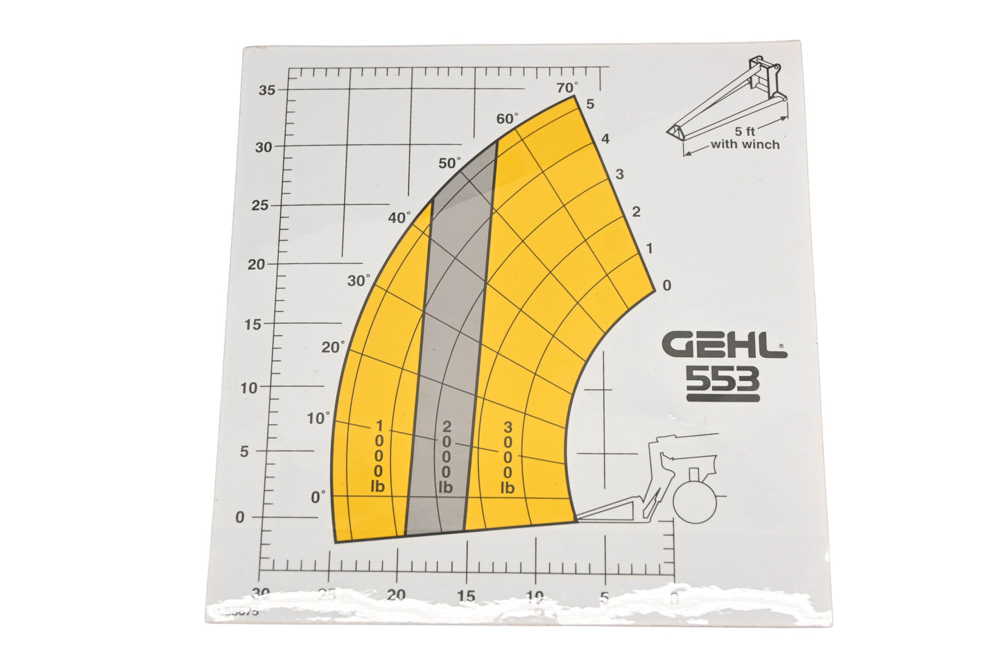 Gehl L68675 Chart #553 Decal NOS
