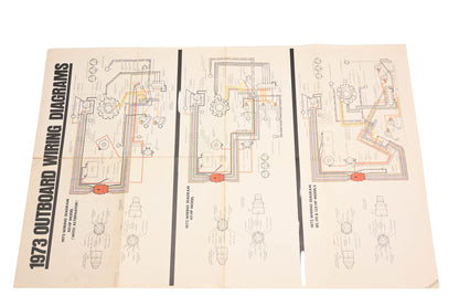 OMC HY029-35 1973 50/65/85/115/135hp Outboard Wiring Diagram