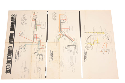 OMC HY029-36 1973 25/40/50hp Outboard Wiring Diagram