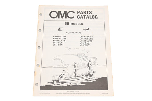 OMC 394666 1983 E65/J65 Model Parts Catalog