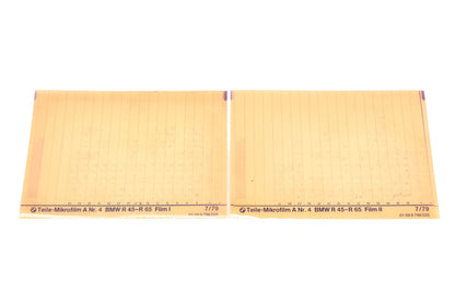 OEM BMW 01099796026 R 45-R 65 Microfiches Rev:7/1979