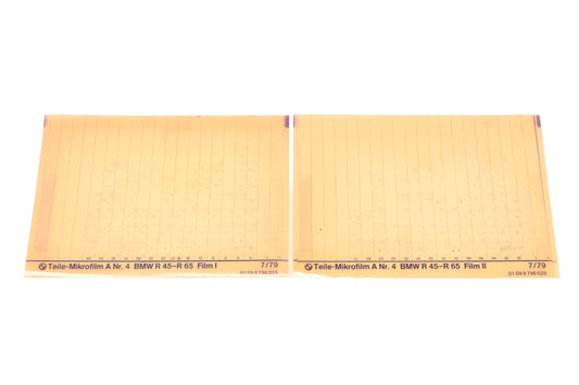 OEM BMW 01099796026 R 45-R 65 Microfiches Rev:7/1979