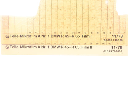 OEM BMW 01099796026 R 45-R 65 Microfiches Rev:11/1978