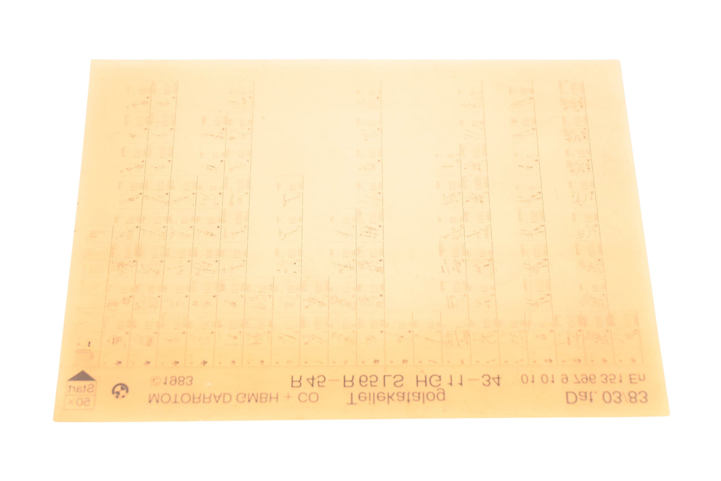 OEM BMW 01019796351 R 45-R 65 LS HG 11-34 Microfiche Rev:3/1983