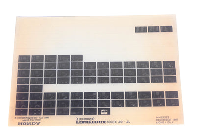 OEM Honda 14HB3GEE TRX200SX Fourtrax200SX 1986-87 Parts Catalog Microfiche Rev:12/1986