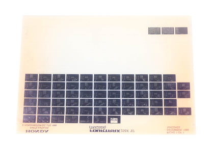 OEM Honda 12HC0HEB TRX250X Fourtrax 250X 1987 Parts Catalog Microfiche Rev:12/1986