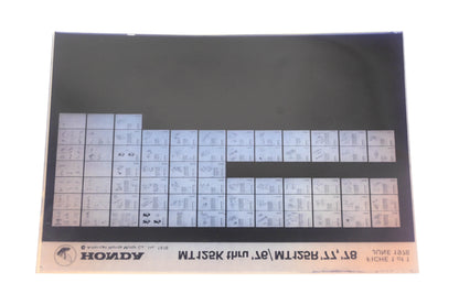 OEM Honda WE049-80 MT125K 1976/MT125R 1977-78 Parts Catalog Microfiche Rev:6/1978