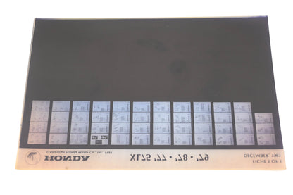 OEM Honda WE049-82 XL75 1977-79 Parts Catalog Microfiche Rev:12/1981
