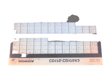 OEM Honda WE049-84 CD175/CD175K3 Parts Catalog Microfiche Rev:4/1977