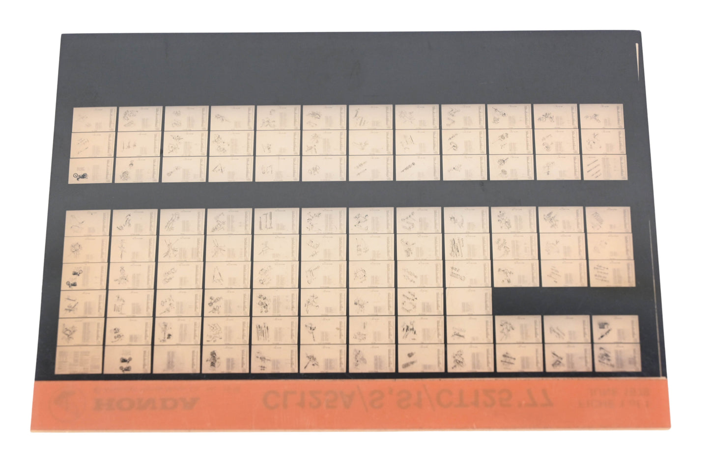OEM Honda WE049-85 CL125A/S,S1/CT125 1977 Parts Catalog Microfiche Rev:6/1978