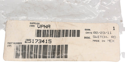 Mack 25173415, 1MR4323M61 Rocker Switch NOS