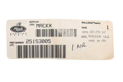 Mack 25153005, 1MR4323M15 Rocker Switch NOS