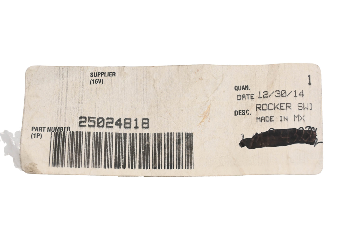 Mack 25024818, 1MR4323M2 Rocker Switch NOS