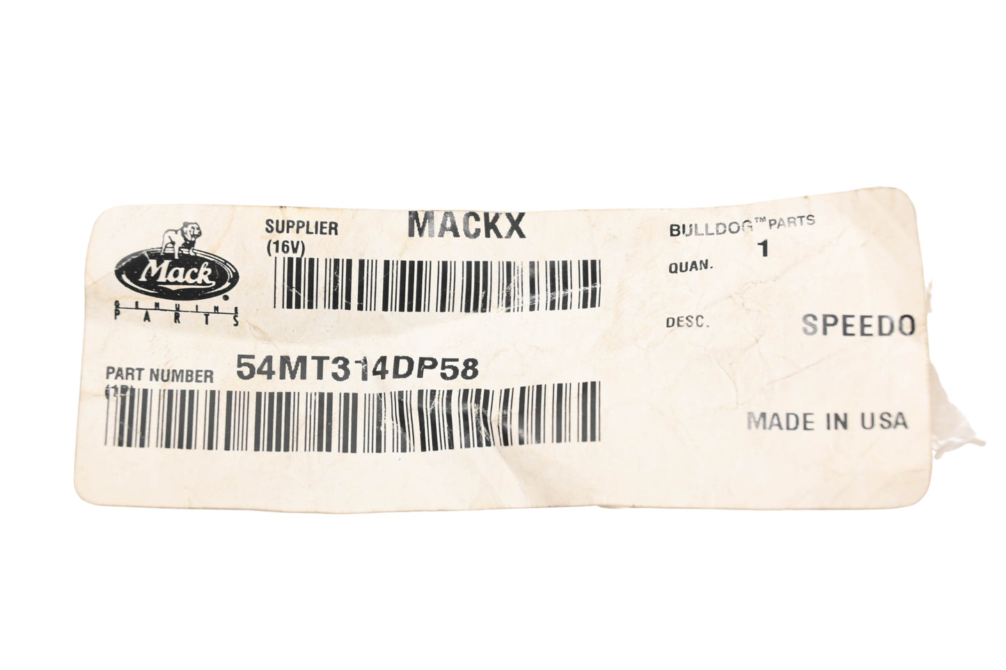 Mack 54MT314DP58 Speedometer Cable Kit NOS