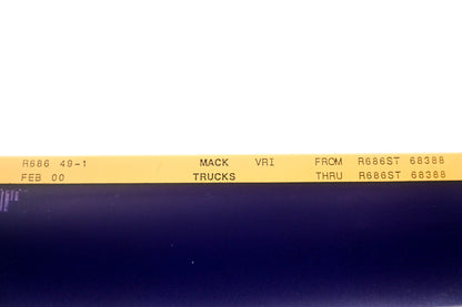 Mack R686 49-1 R686ST68388 - R686ST68388 VRI Microfiche NOS