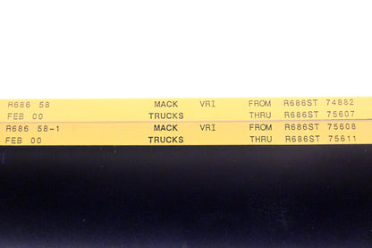 Mack R686 58, R686 58-1 R686ST74882 - R686ST75611 VRI Microfiche Lot of 2 NOS