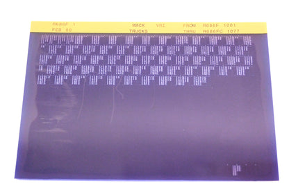 Mack R686F 1 R686F1001 - R686FC1077 VRI Microfiche NOS