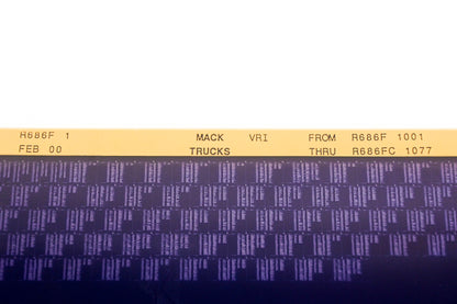 Mack R686F 1 R686F1001 - R686FC1077 VRI Microfiche NOS