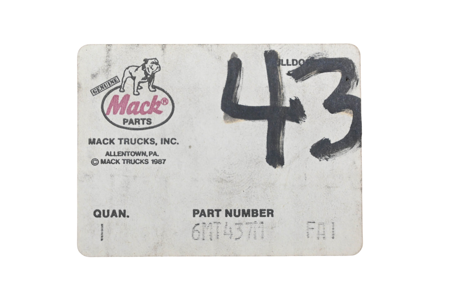 Mack 6MT437M, 7SM28047M Prestolite Speedometer Gauge Kit NOS