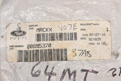 Mack 20895370, 64MT2123M Transmission Temperature Sensor NOS