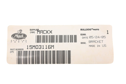 Mack 15MO3116M Fog Lamp Bracket NOS