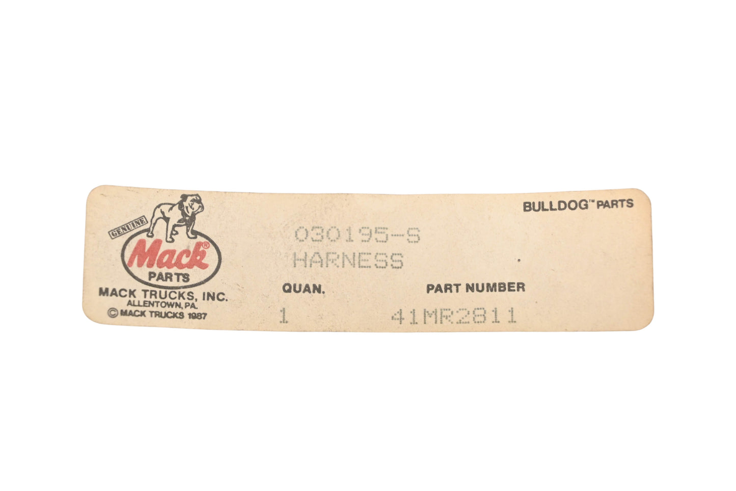 Mack 41MR2811 Wiring Harness NOS