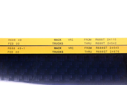 Mack R688 49, R688 49-1 R688T24110 - R688ST24676 Microfiche Lot of 2 NOS