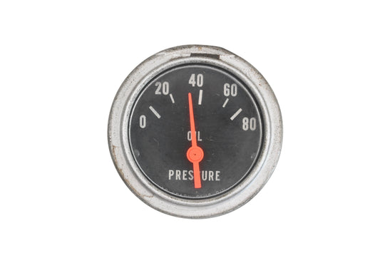 AC 6460621 Oil Pressure Gauge 0-80 PSI 1.75" Round NOS