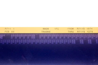 Mack R711 1 R711S1074 - R711S1278 VRI Microfiche NOS