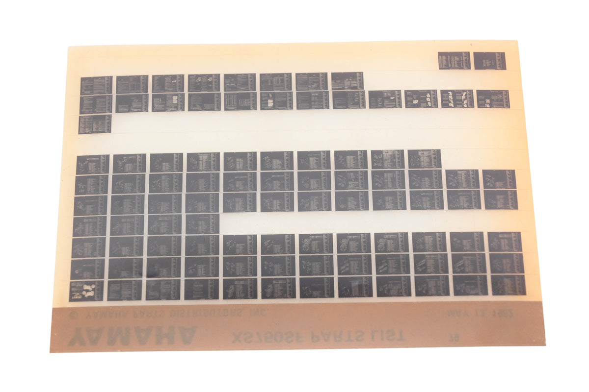 OEM Yamaha WE049-126 1979 XS750SF Parts List Microfiche Rev:5/13/1982