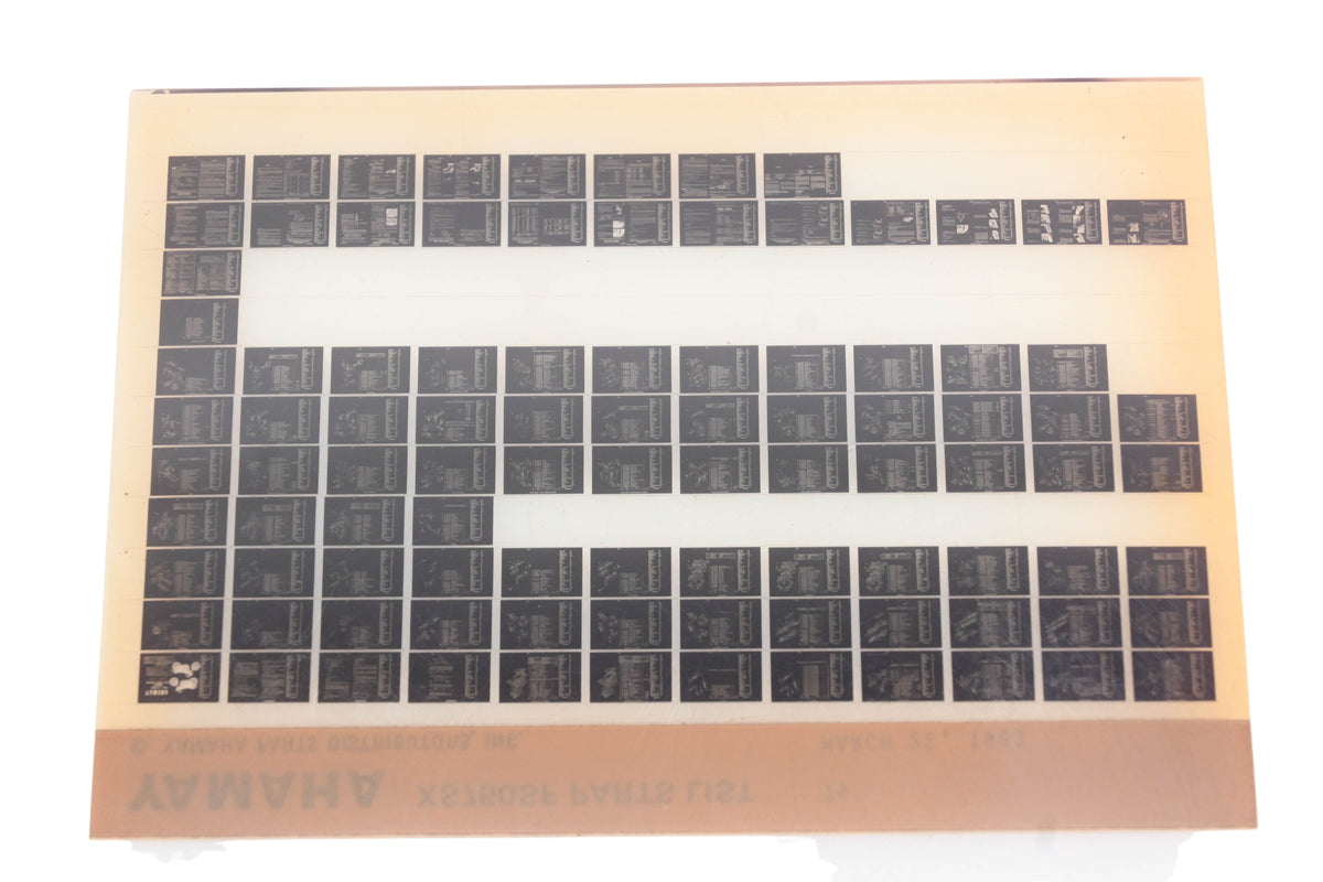 OEM Yamaha WE049-127 1979 XS750SF Parts List Microfiche Rev:3/22/1983