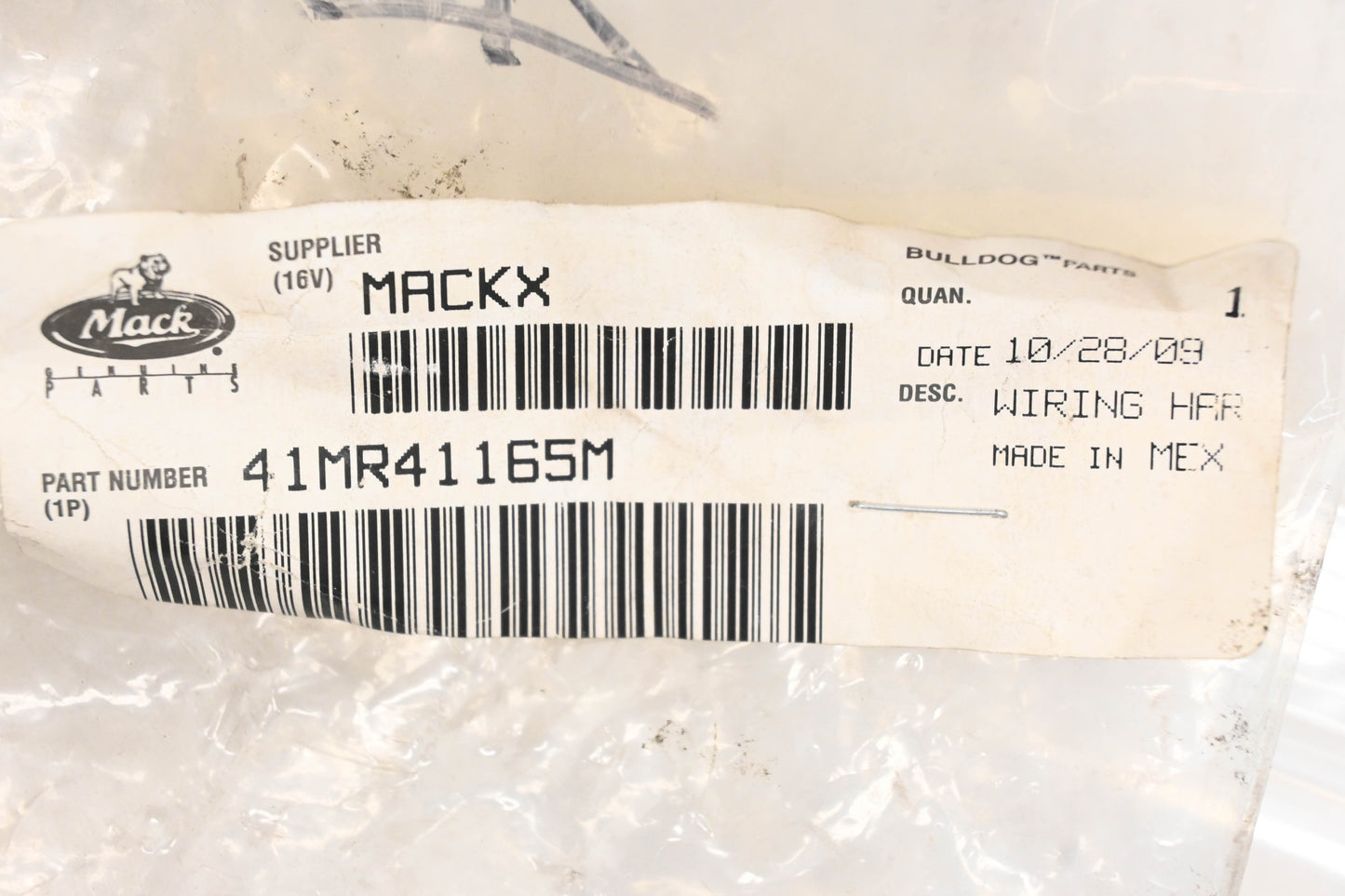 Mack 41MR41165M Headlight Jumper Harness NOS