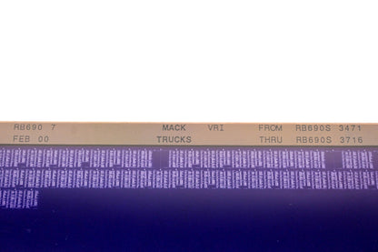 Mack RB690 7 RB690S3471 - RB690S3716 VRI Microfiche NOS