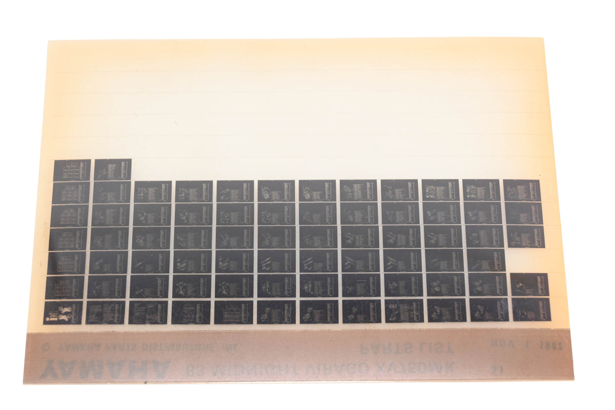 OEM Yamaha WE049-137 1983 Midnight Virago XV750MK Parts List Microfiche Rev:11/1/1982