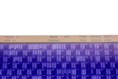 Mack RD685 3-1 RD685S3607 - RD685S4066 VRI Microfiche NOS