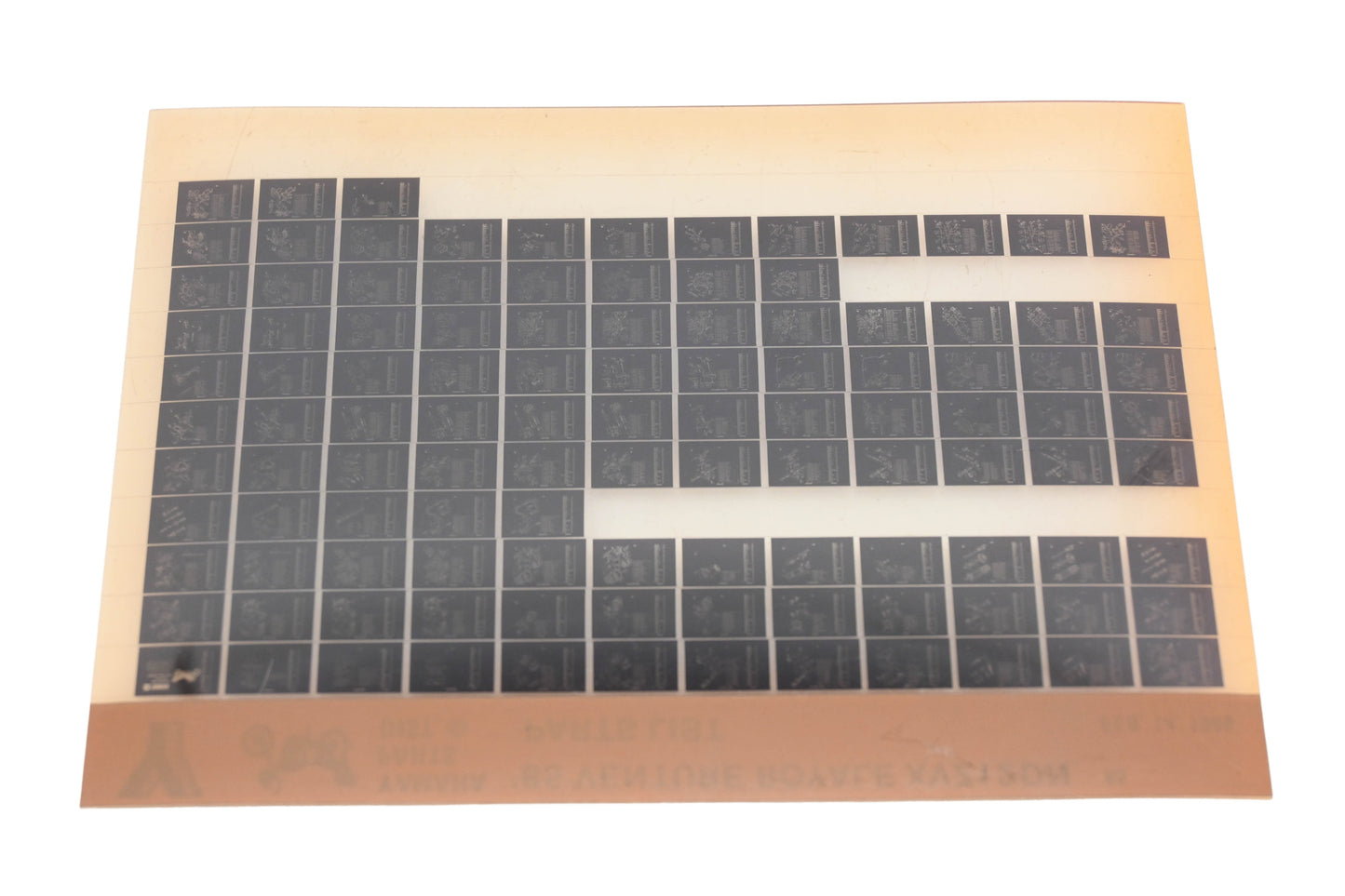 OEM Yamaha WE049-159 1985 Venture Royale XVZ12DN Parts List Microfiche Rev:2/14/1985