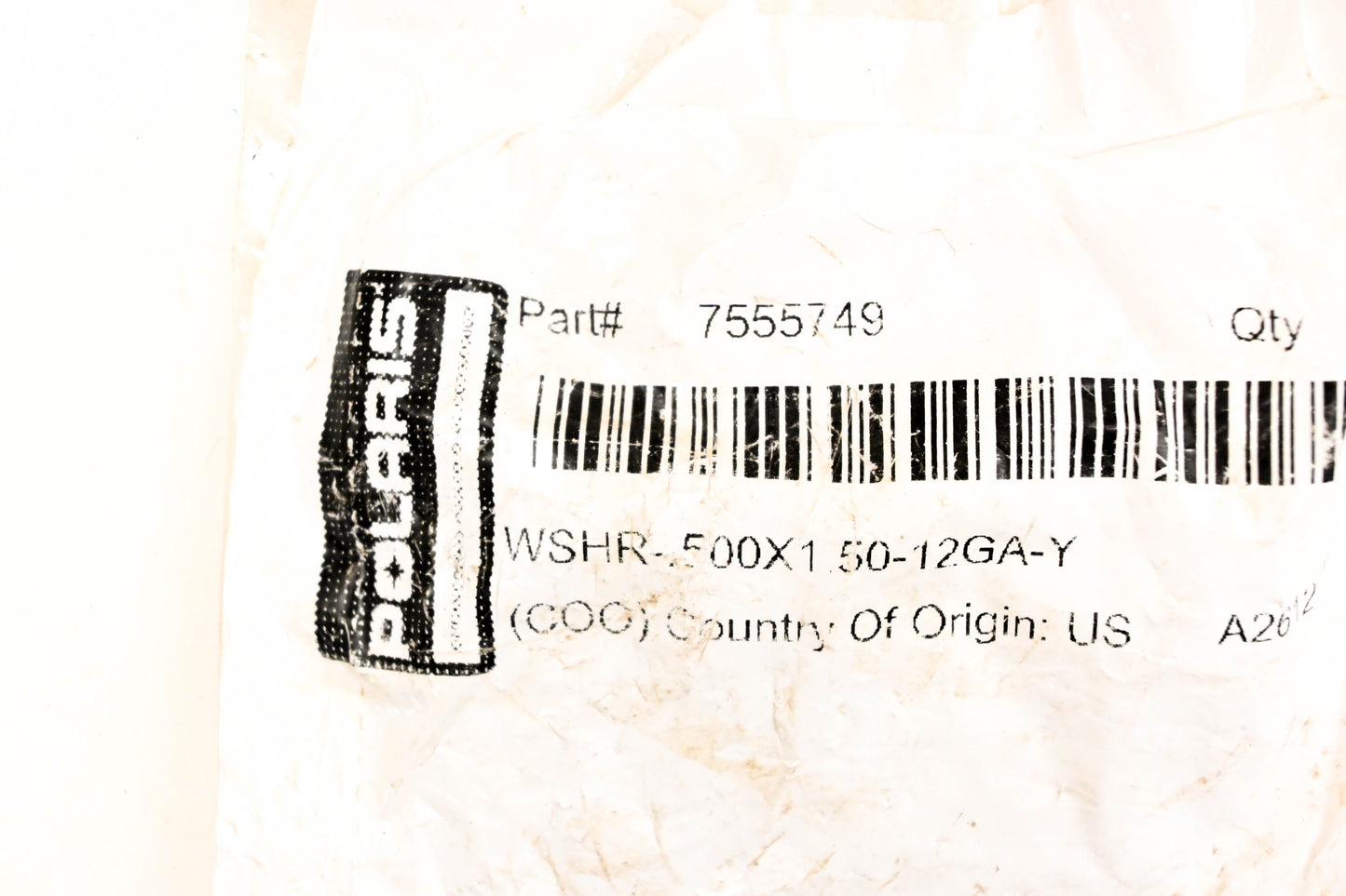 Polaris 7555749 Washers Qty 3 NOS