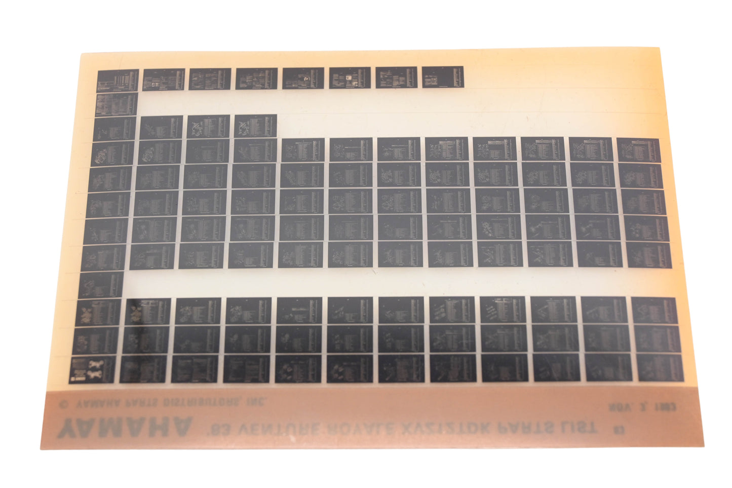 OEM Yamaha WE050-96 1983 Venture Royale XVZ12TDK Parts List Microfiche Rev:11/3/1983
