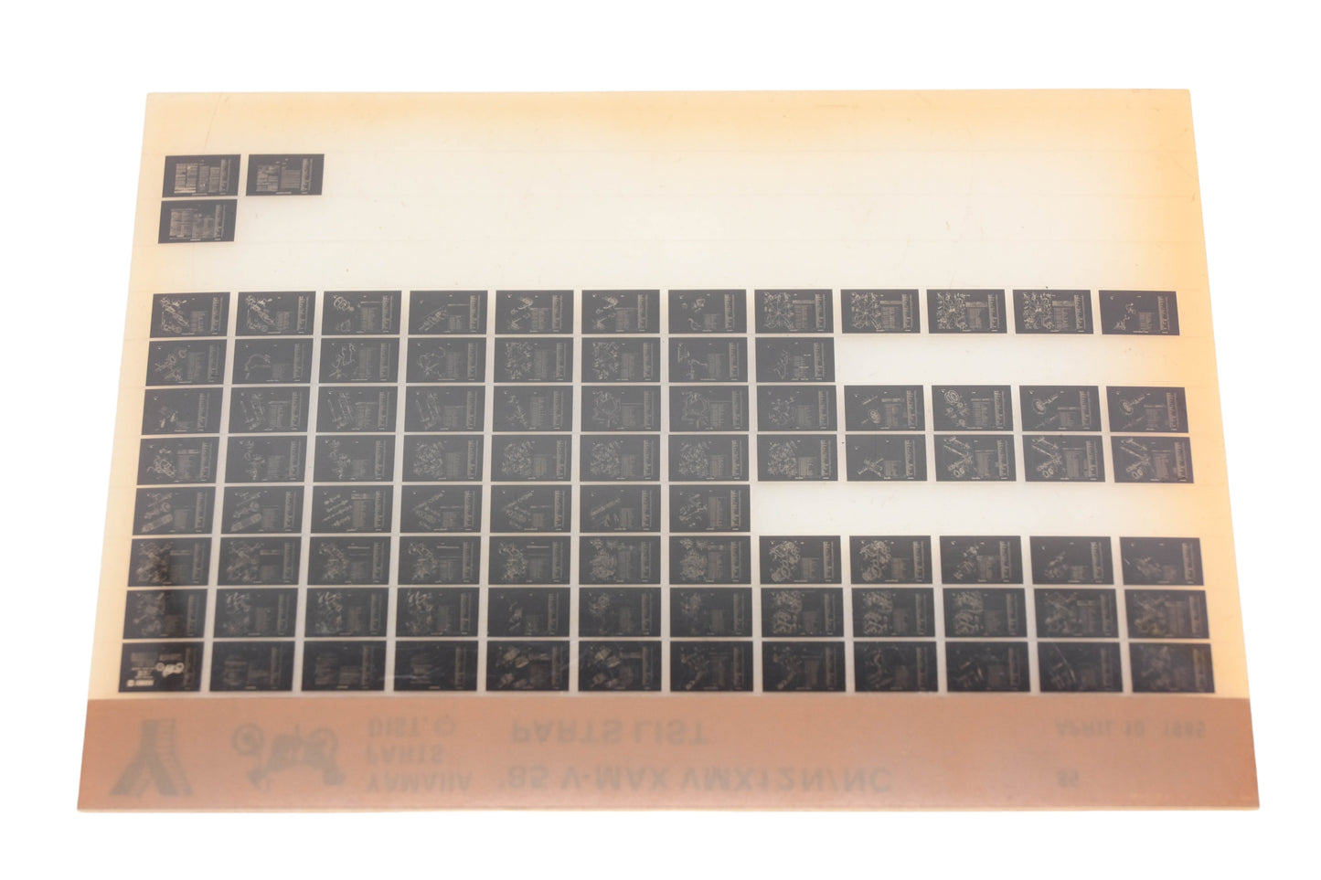 OEM Yamaha WE050-98 1985 V-Max VMX12N/NC Parts List Microfiche Rev:4/10/1985