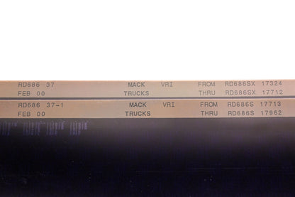 Mack RD686 37, RD686 37-1 RD686SX17324 - RD686SX17962 VRI Microfiche Lot of 2 NOS