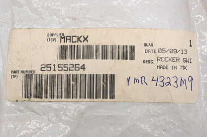 Mack 25155264, 1MR4323M9 Rocker Switch NOS