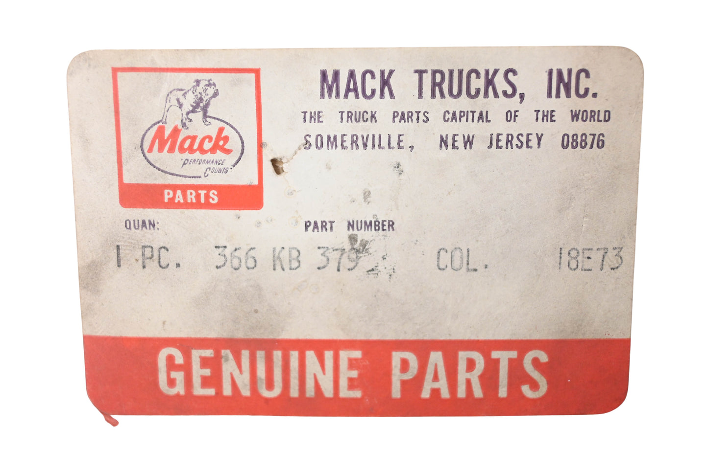 Mack 366KB379 Collar NOS