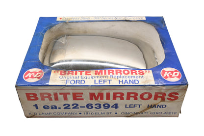 K&D 22-6394 Lefthand Ford Side Mirror NOS