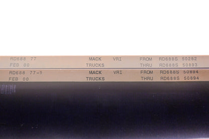 Mack RD688 77, RD688 77-1 RD688S50282 - RD688S50894 VRI Microfiche Lot of 2 NOS