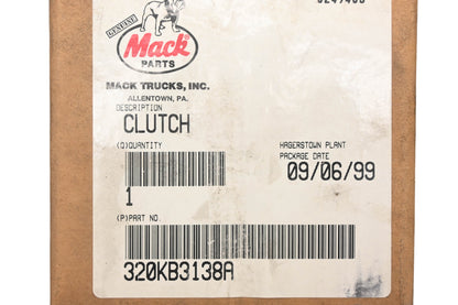 Mack 320KB3138A Clutch Gear NOS
