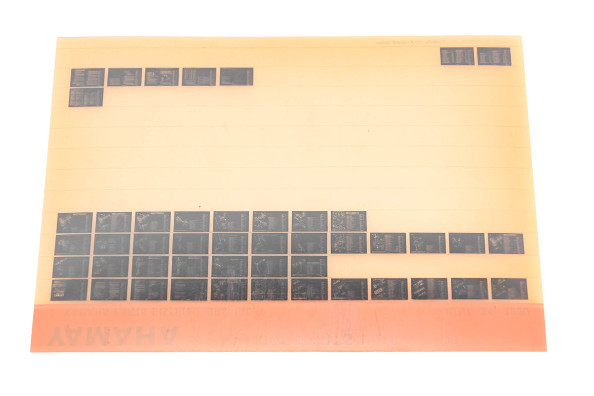 OEM Yamaha WE050-130 1979 DT100F Parts List Microfiche Rev:6/24/1980