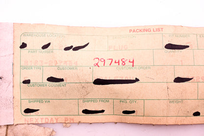 Mack 8183-297484 Plug NOS