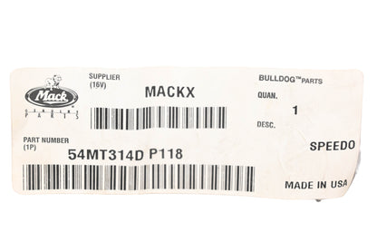 Mack 54MT314DP118, 54MT314D-P118, 25019437 Speedometer Cable Kit NOS