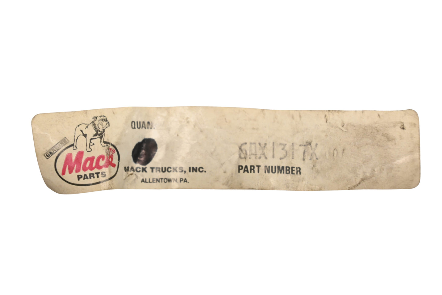 Mack 6AX1317 Bolt With Yellow Thread Lock NOS